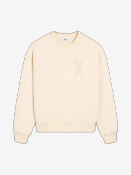 AMI PARIS Felpa Uomo Beige Felpa