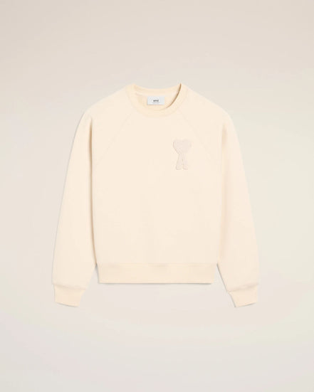 AMI PARIS Felpa Uomo Beige Felpa