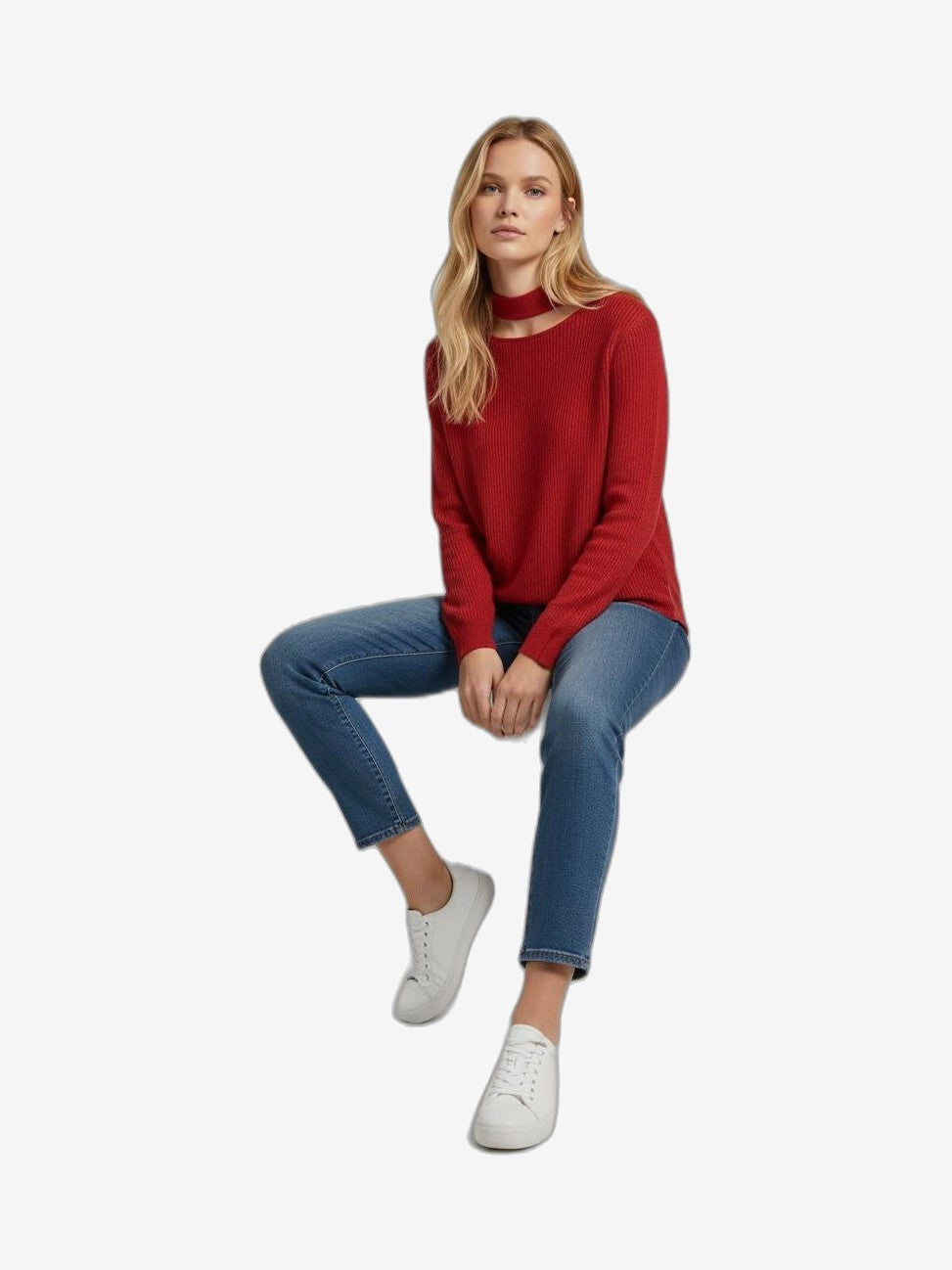 MARIUCCIA MILANO Girocollo Con Pistagna Donna Blu Cotone Girocollo