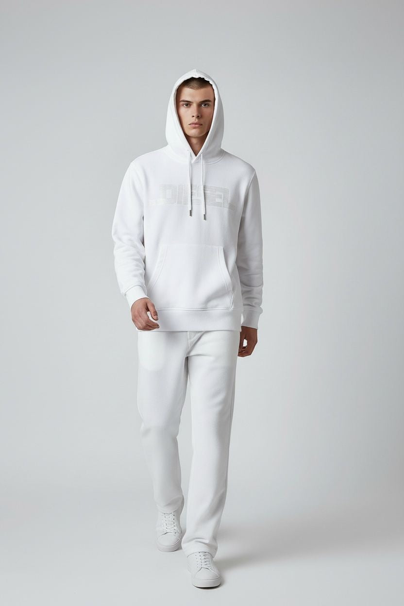 DIESEL Sweatshirt Homme Blanc Coton