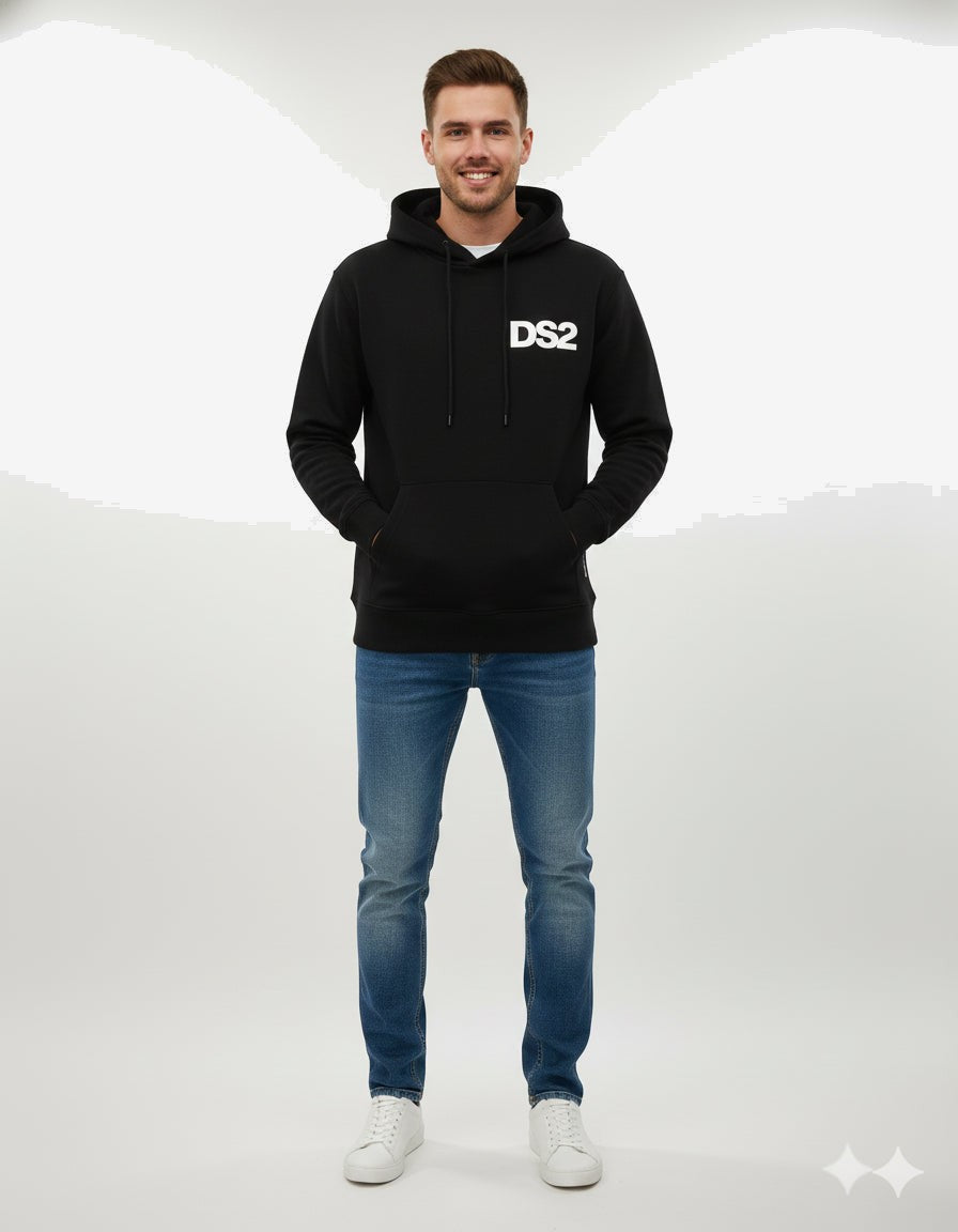 DS2 Felpa Uomo Bianco Cotone