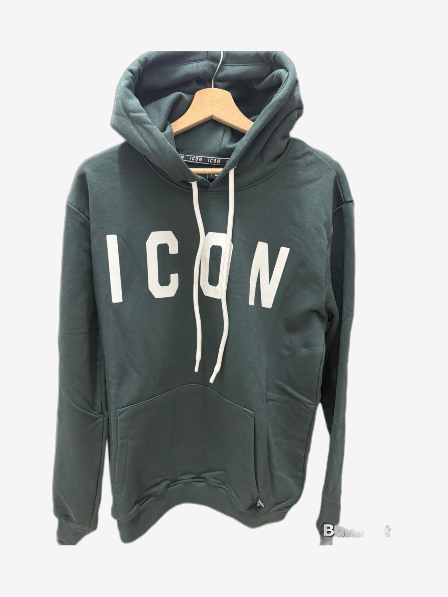 ICON Felpa Unisex Nero Cotone
