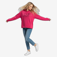 EA7 Felpa Donna Bianco Cotone