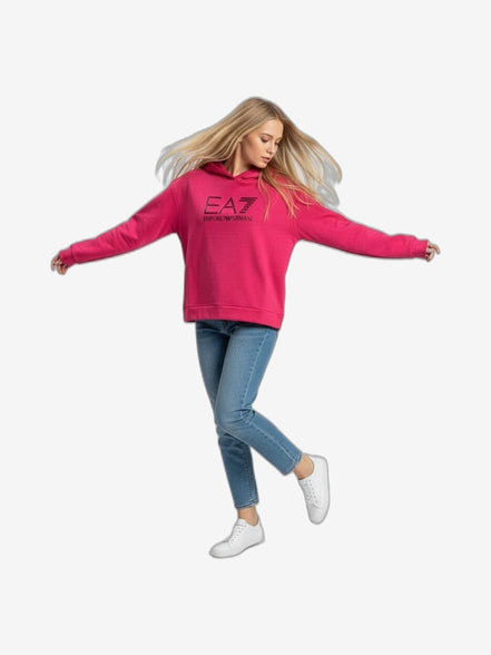 EA7 Felpa Donna Bianco Cotone