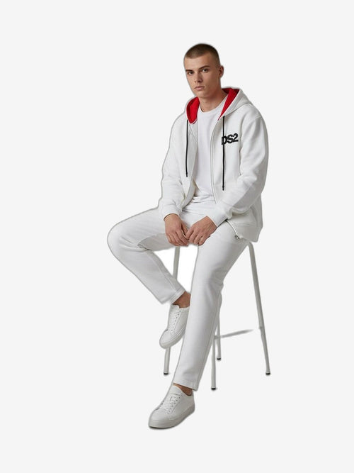 DS2 Sudadera Con Cremallera Unisex Blanco Algodón