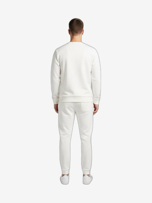 DSQ2 Sudadera Unisex Blanco Algodón Cuello Redondo