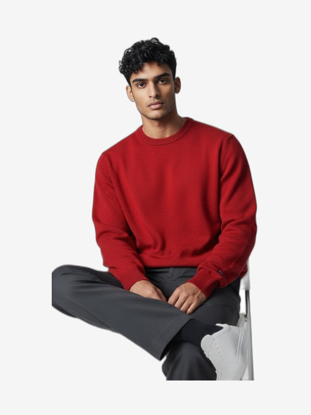 ICEBERG Col Roulé Homme Rouge Col Roulé