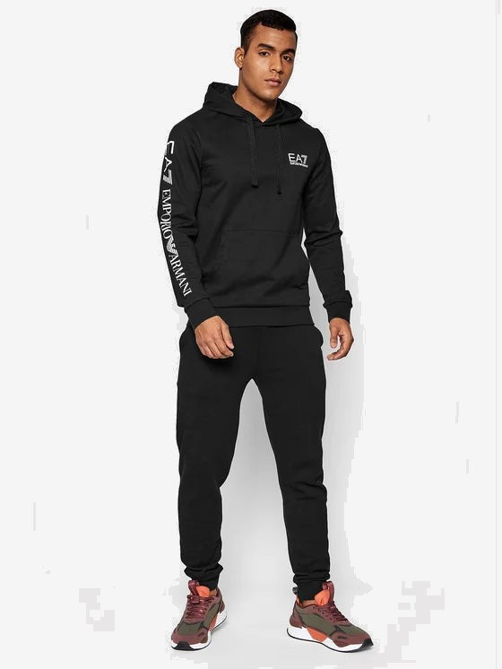 EA7 Felpa Uomo Nero Cotone