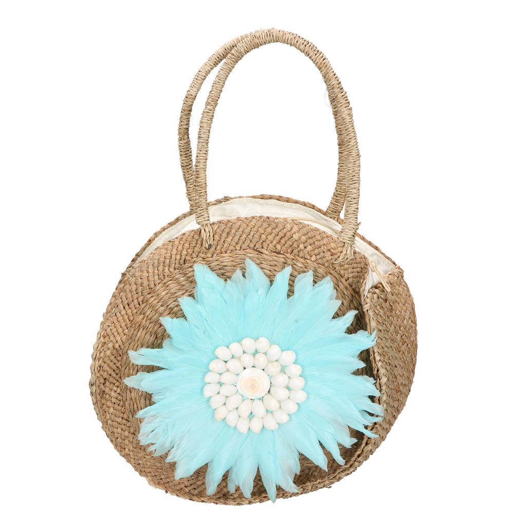 Women's Handbag - Karen Model - Woven Straw