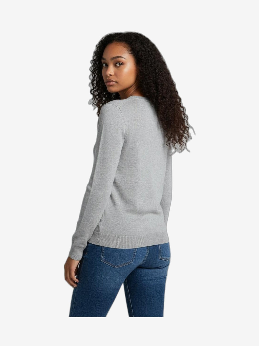 MARIUCCIA MILANO Cuello Redondo Mujer Azul Algodón Cuello Redondo