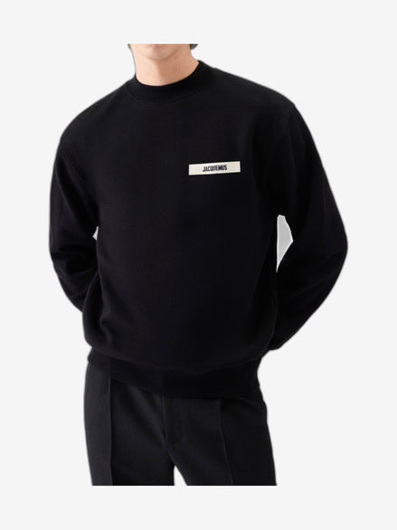 JACQUEMUS Felpa Uomo Avorio Cotone Girocollo