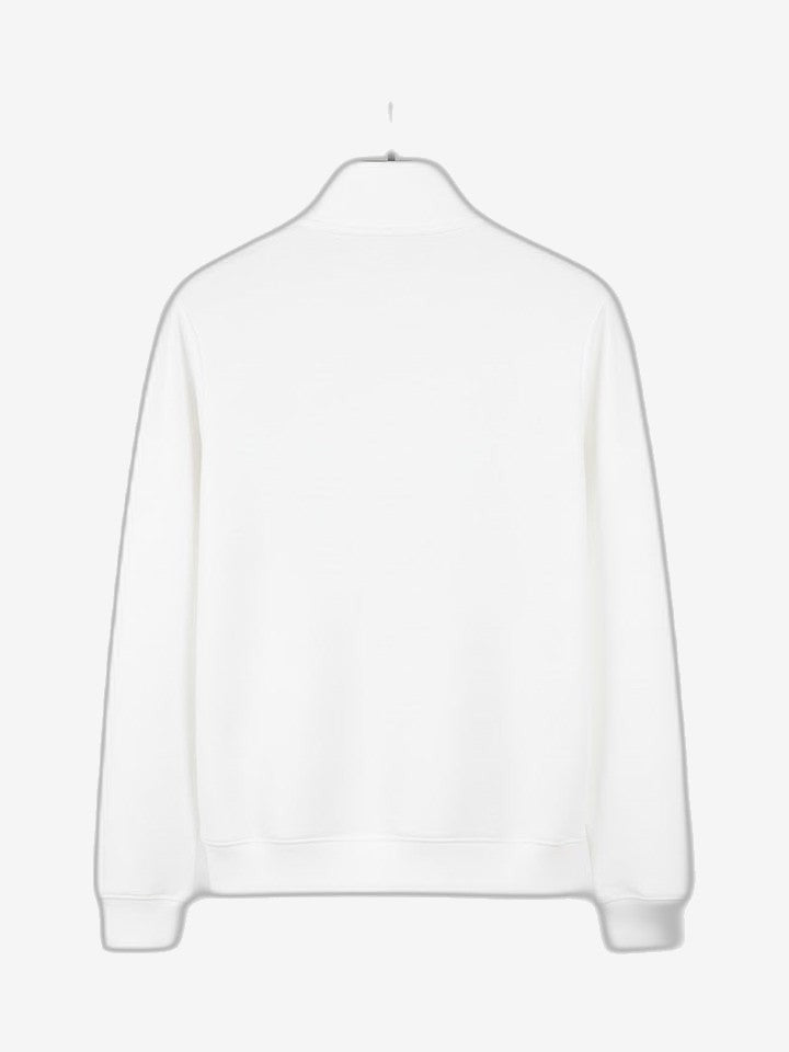 ICON Giacca Unisex Bianco Cotone Collo Alto