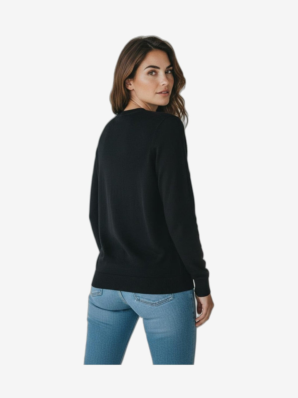 MARIUCCIA MILANO Cuello Redondo Mujer Azul Algodón Cuello Redondo