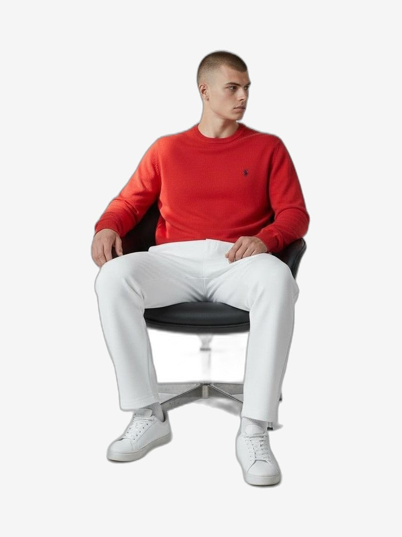 U.S. POLO Maglieria Uomo Rosso Cotone