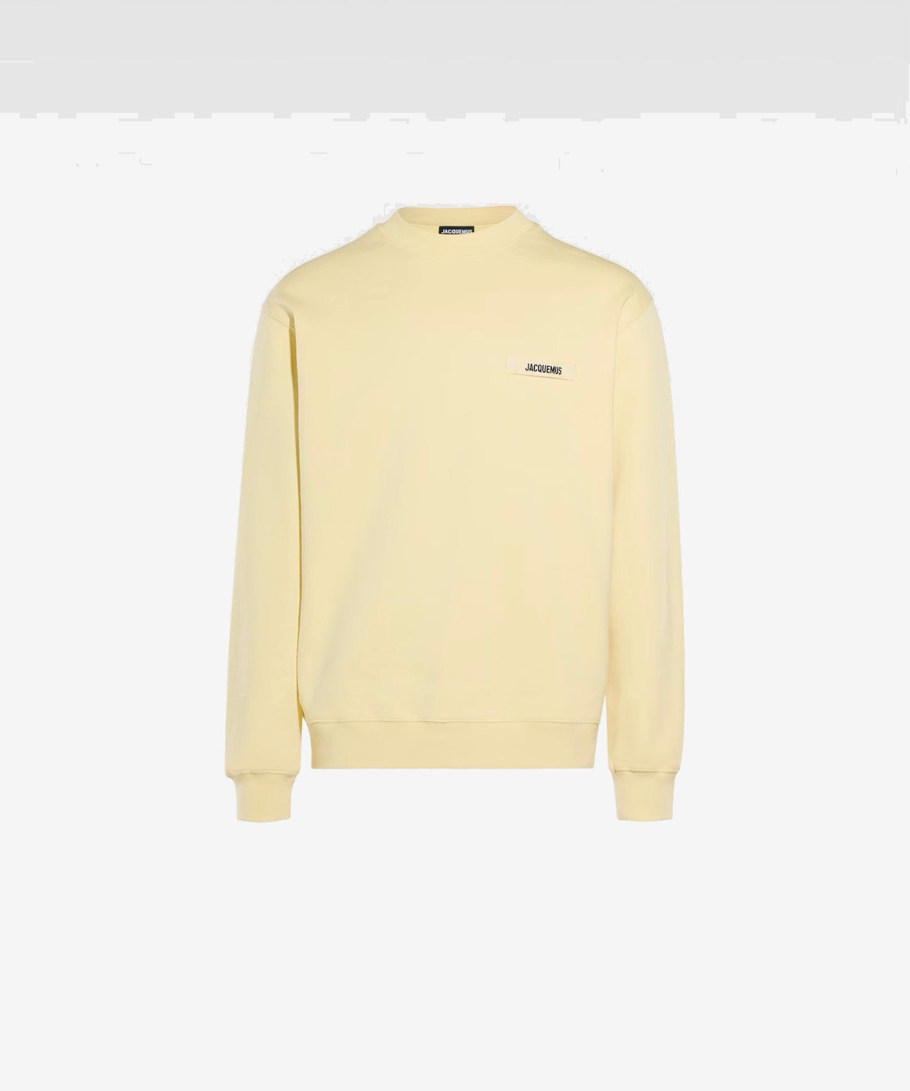 JACQUEMUS Sudadera Hombre Marfil Algodón Cuello Redondo