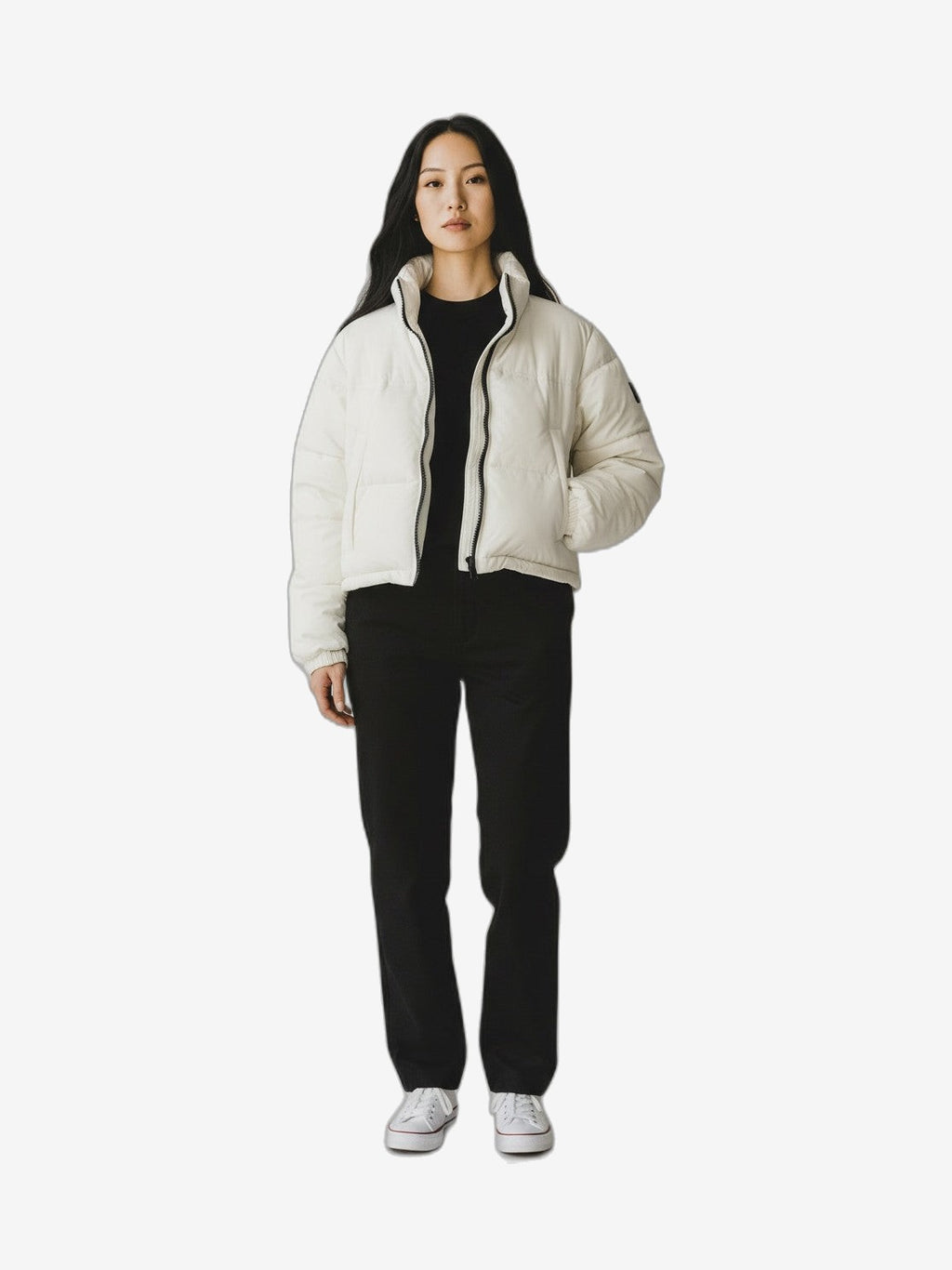 F**K Giubbotto Donna Beige Girocollo