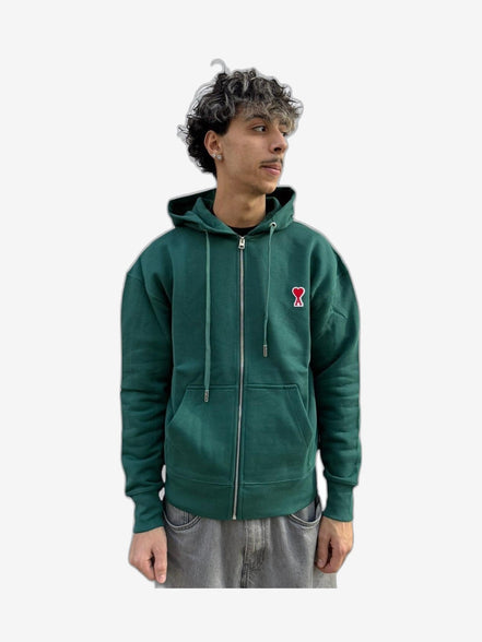 AMI PARIS Felpa Uomo Grigio Felpa