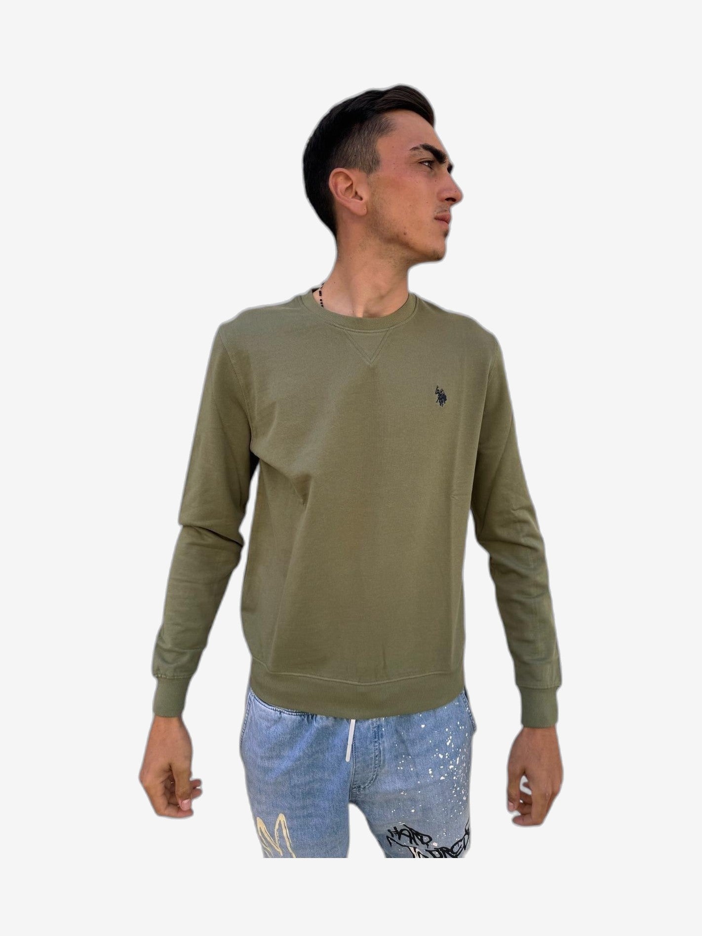U.S. POLO Felpa Uomo Blu Felpa