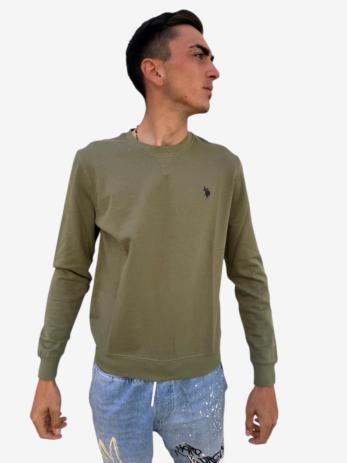 U.S. POLO Felpa Uomo Blu Felpa