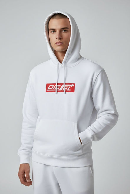 DIESEL Felpa Uomo Bianco Felpa