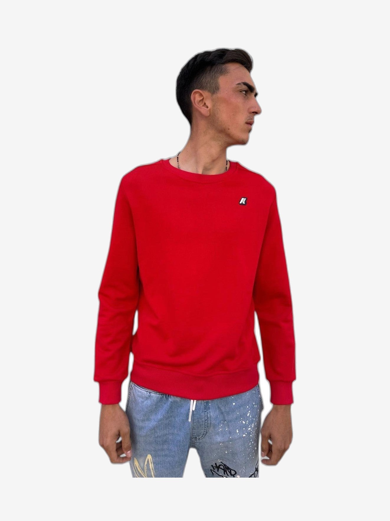 K-WAY Felpa Uomo Grigio Felpa