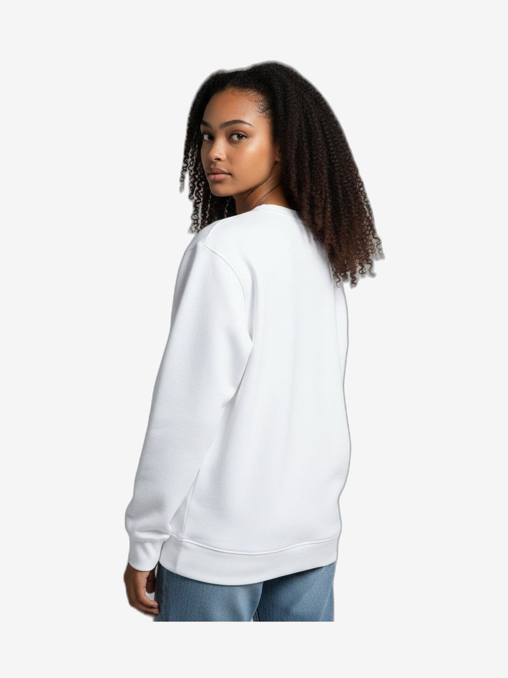 ICEBERG Sudadera Mujer Blanco Algodón Cuello Redondo