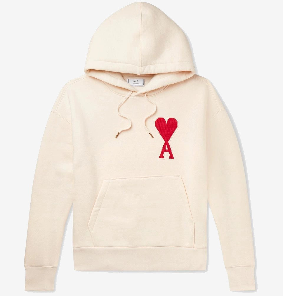 AMI PARIS Felpa Uomo Beige Felpa