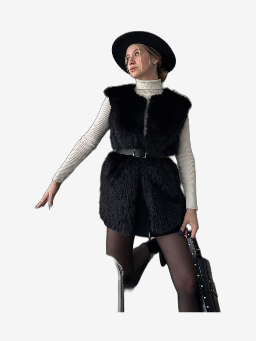 LONCA Women's Black Giubbotto