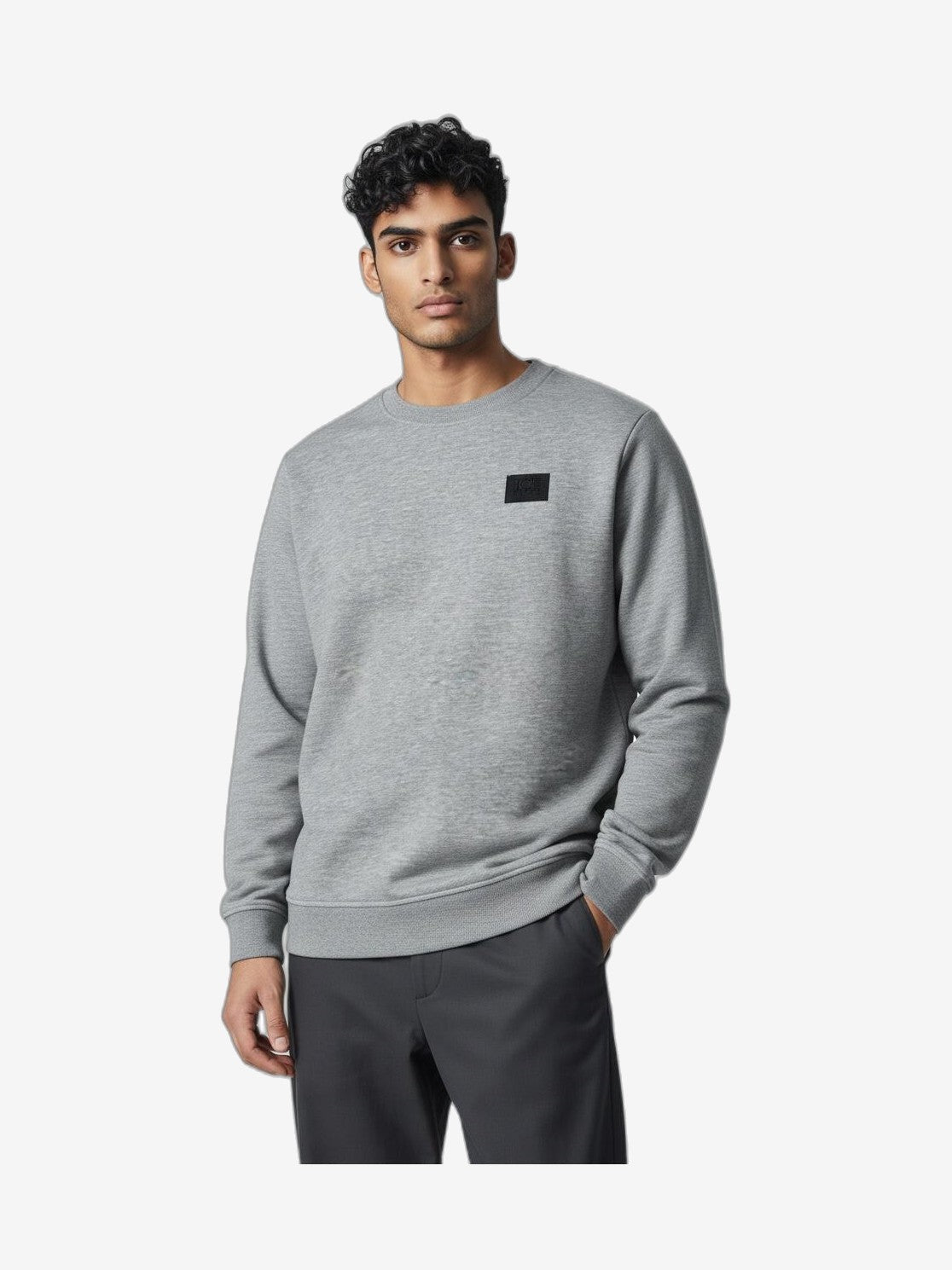 ICEBERG Felpa Uomo Melange Cotone Girocollo