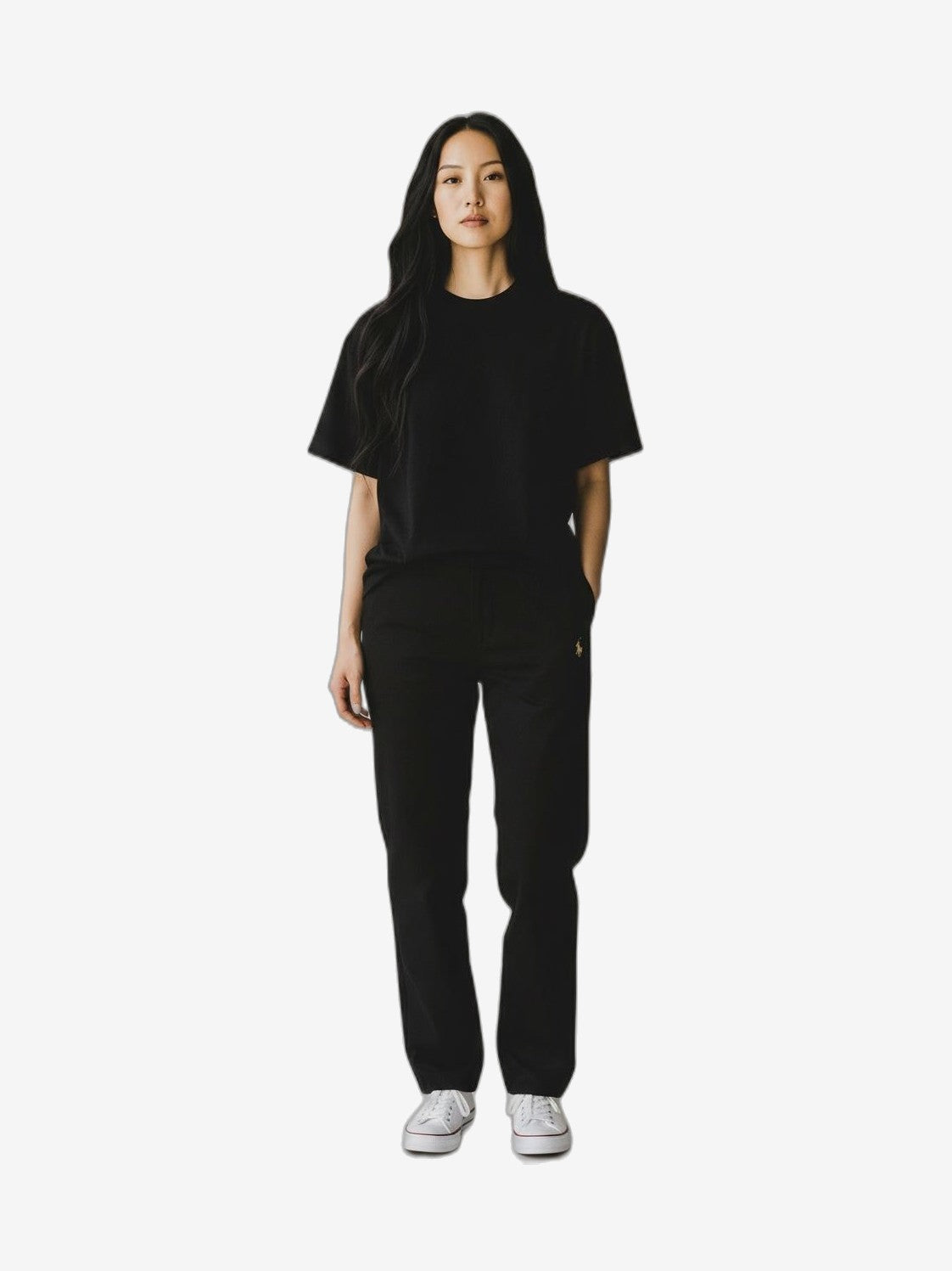 U.S. POLO Pantaloni In Felpa Donna Nero Cotone