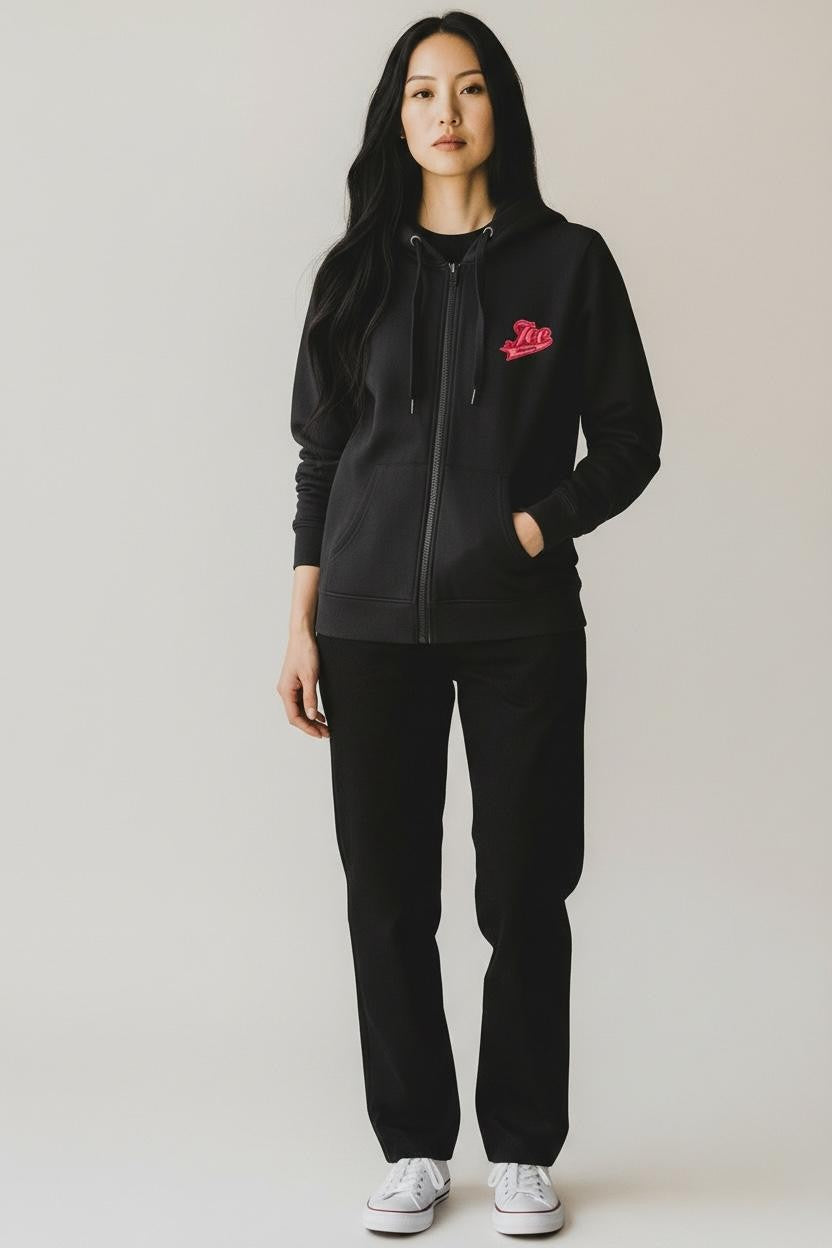 ICEBERG Felpa Donna Nero Cotone Zip