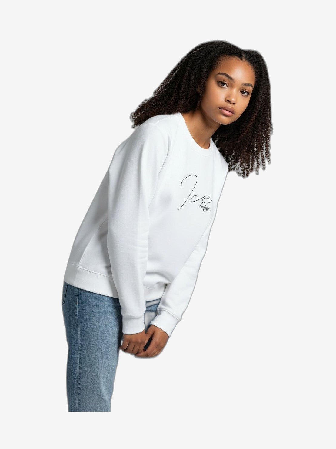 ICEBERG Felpa Donna Bianco Cotone Girocollo