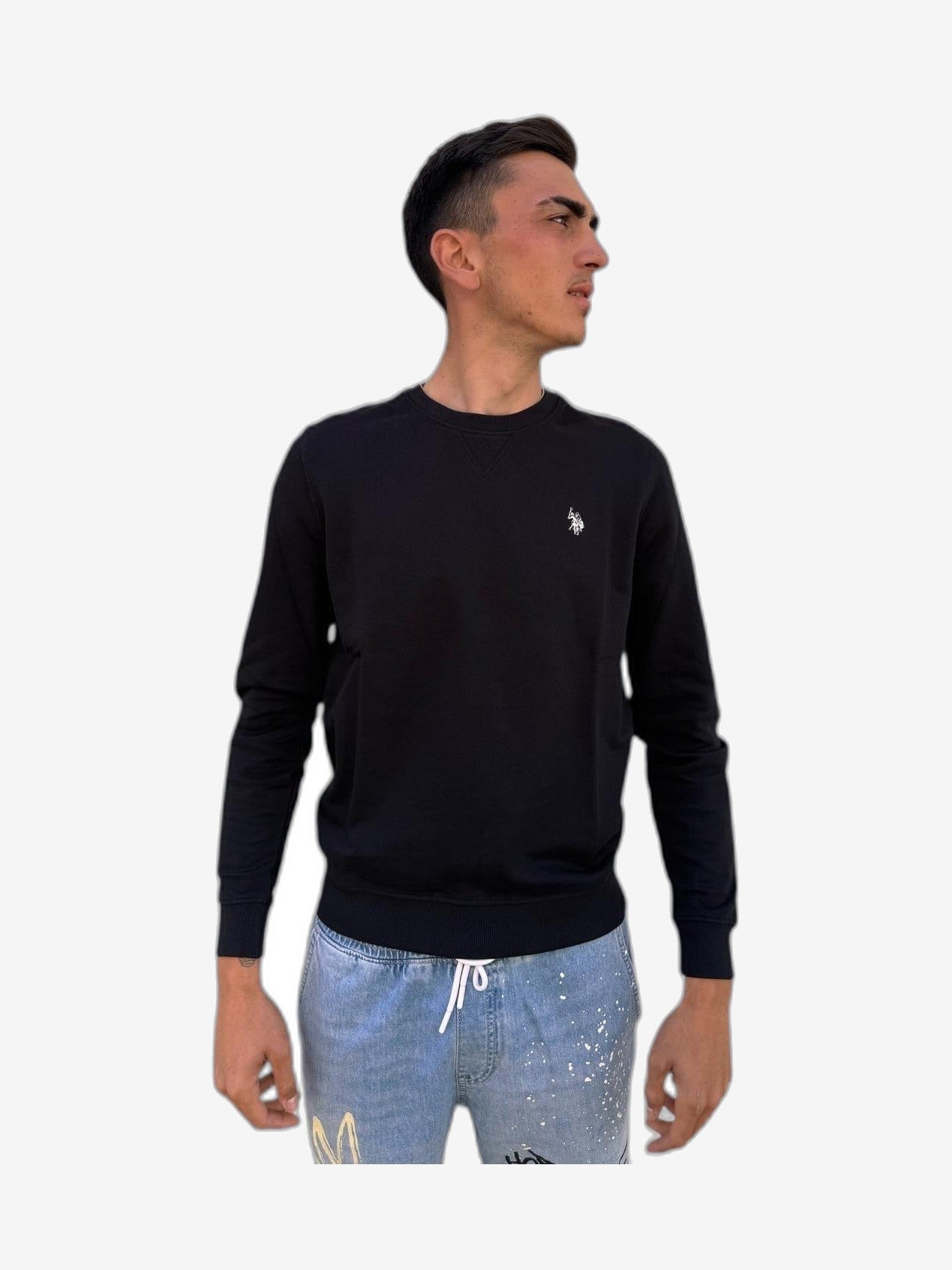 U.S. POLO Felpa Uomo Blu Felpa