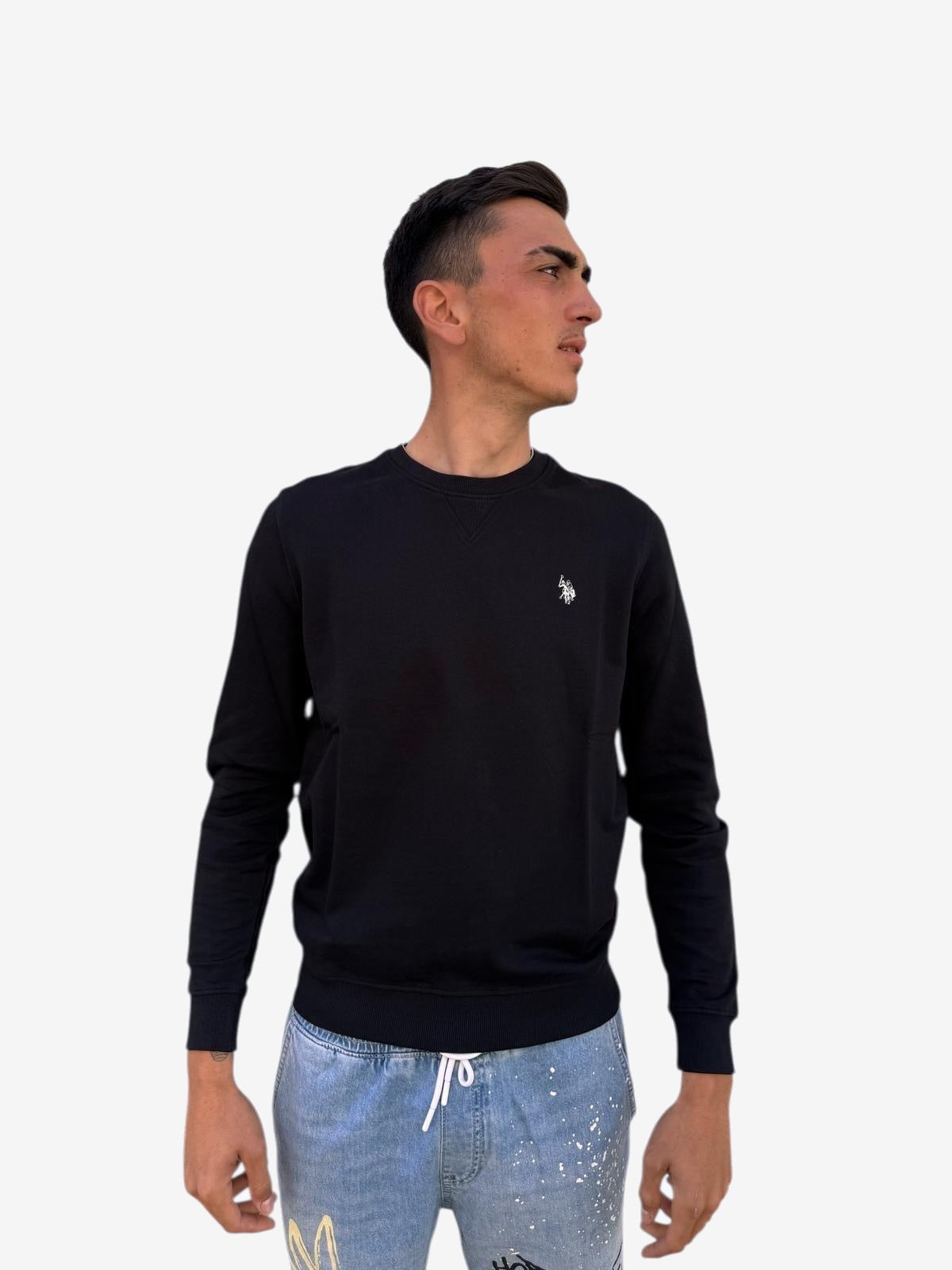 U.S. POLO Felpa Uomo Blu Felpa