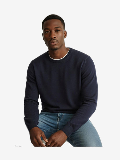 ICEBERG Maglione Uomo Bleumarine Lana Girocollo