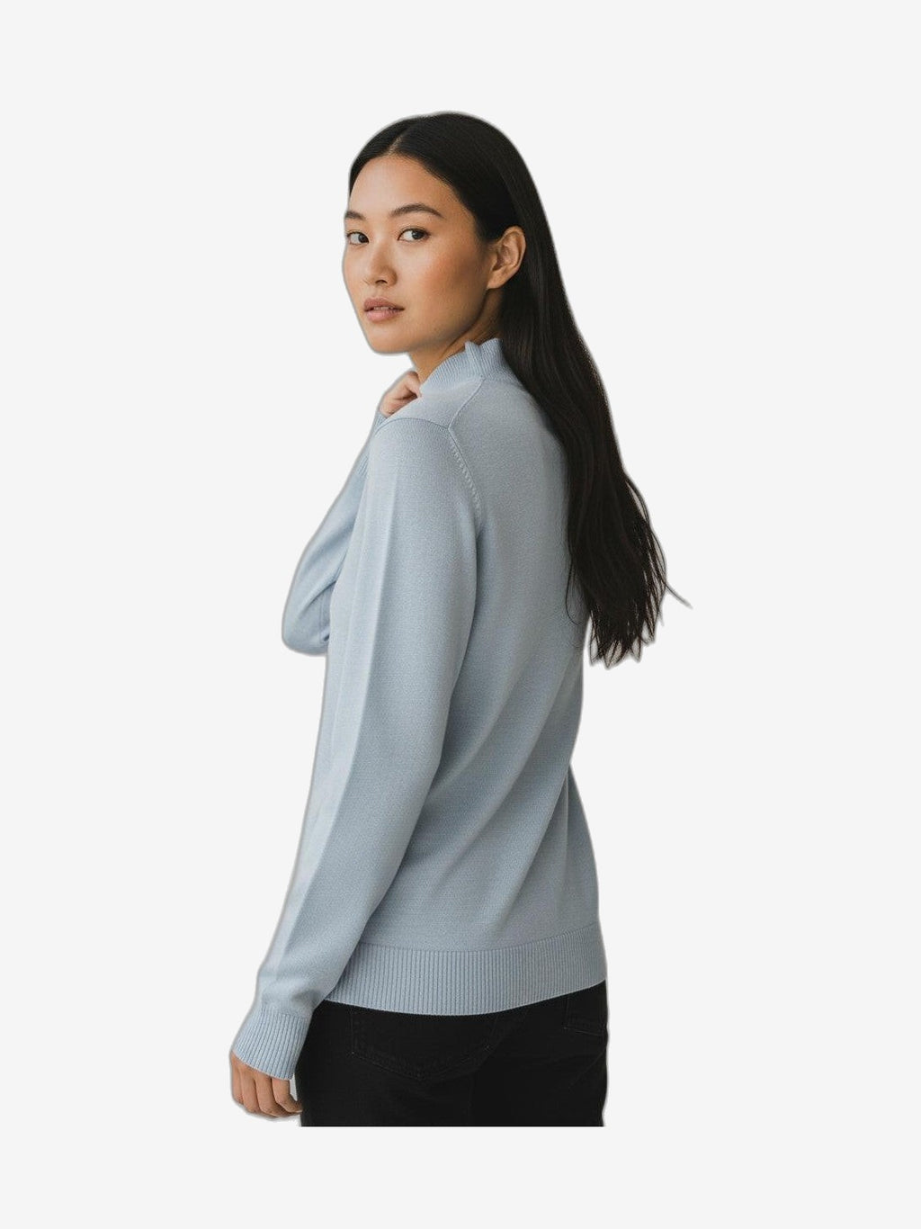 MARIUCCIA MILANO Lupetto Donna Blu Cotone Girocollo