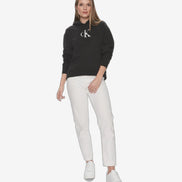 CALVIN KLEIN Felpa Donna Bianco Felpa