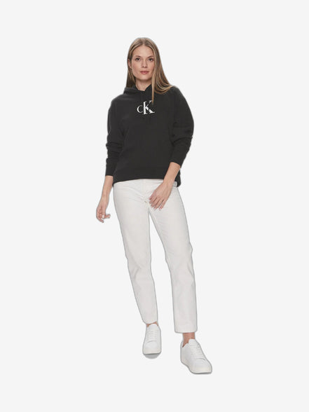 CALVIN KLEIN Felpa Donna Bianco Felpa