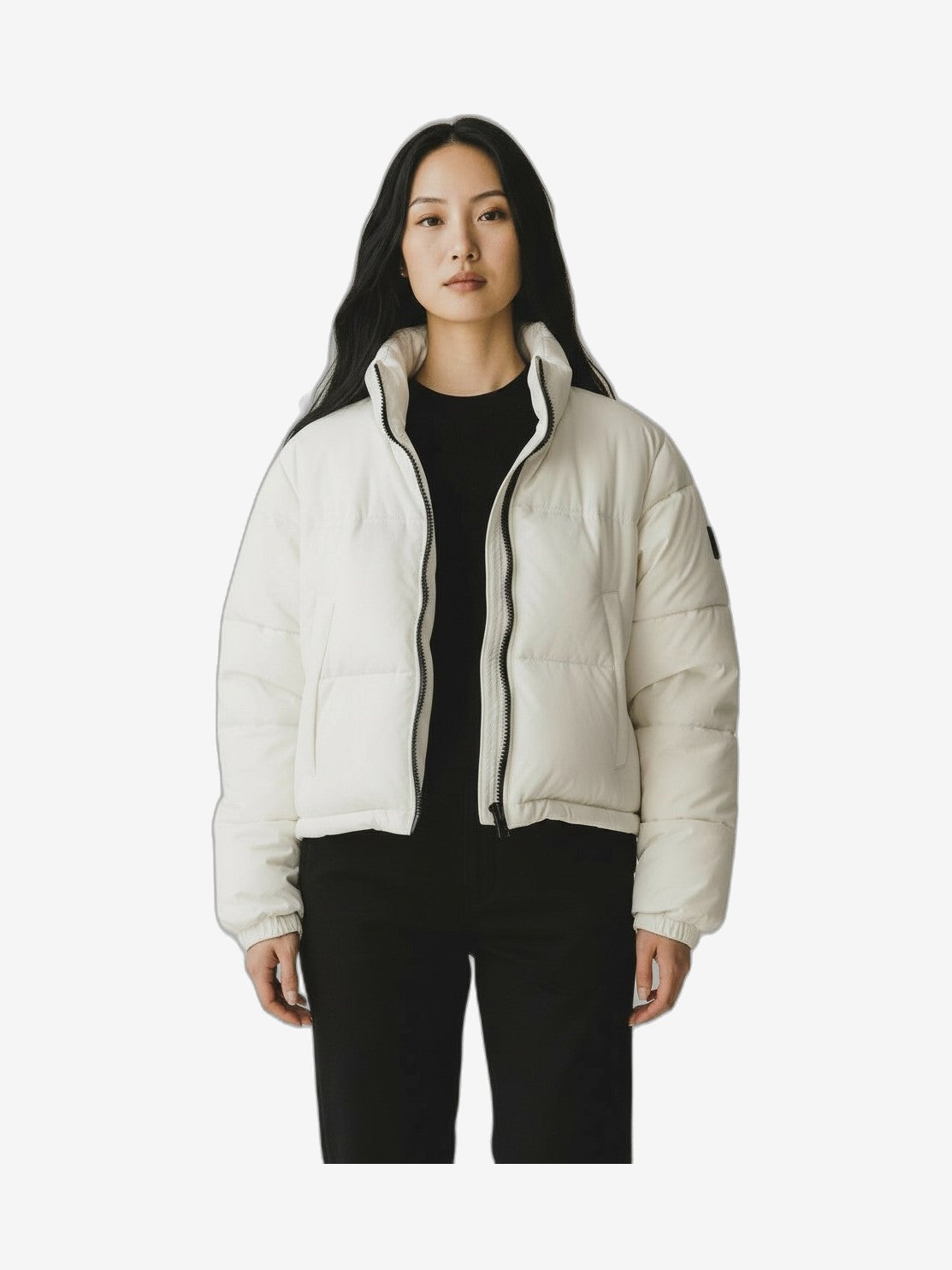 F**K Giubbotto Donna Beige Girocollo