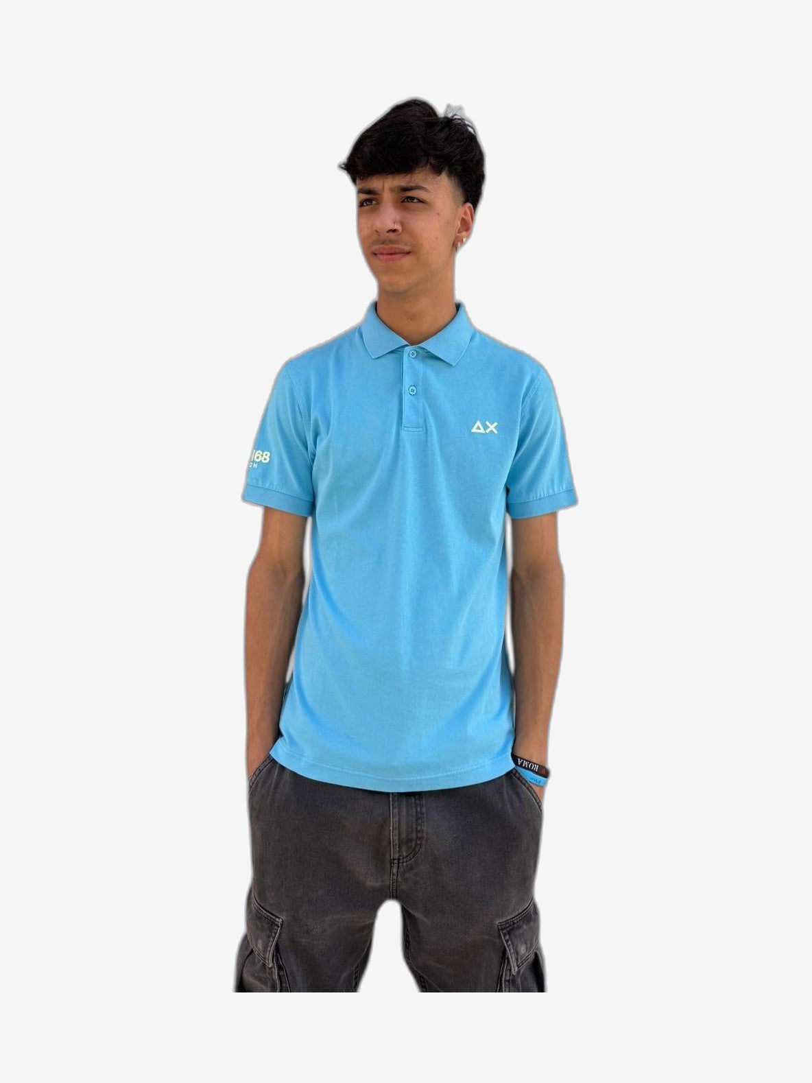 SUN68 Jersey Beach Uomo Bianco Cotone