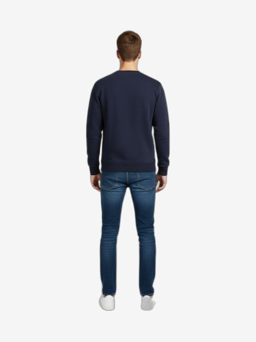 K-WAY Felpa Uomo Bianco Cotone Girocollo