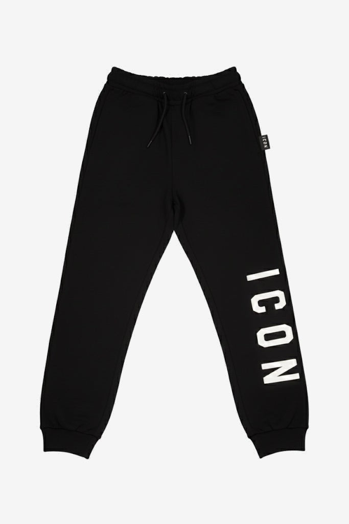 ICON Herrenhose Schwarz Baumwolle