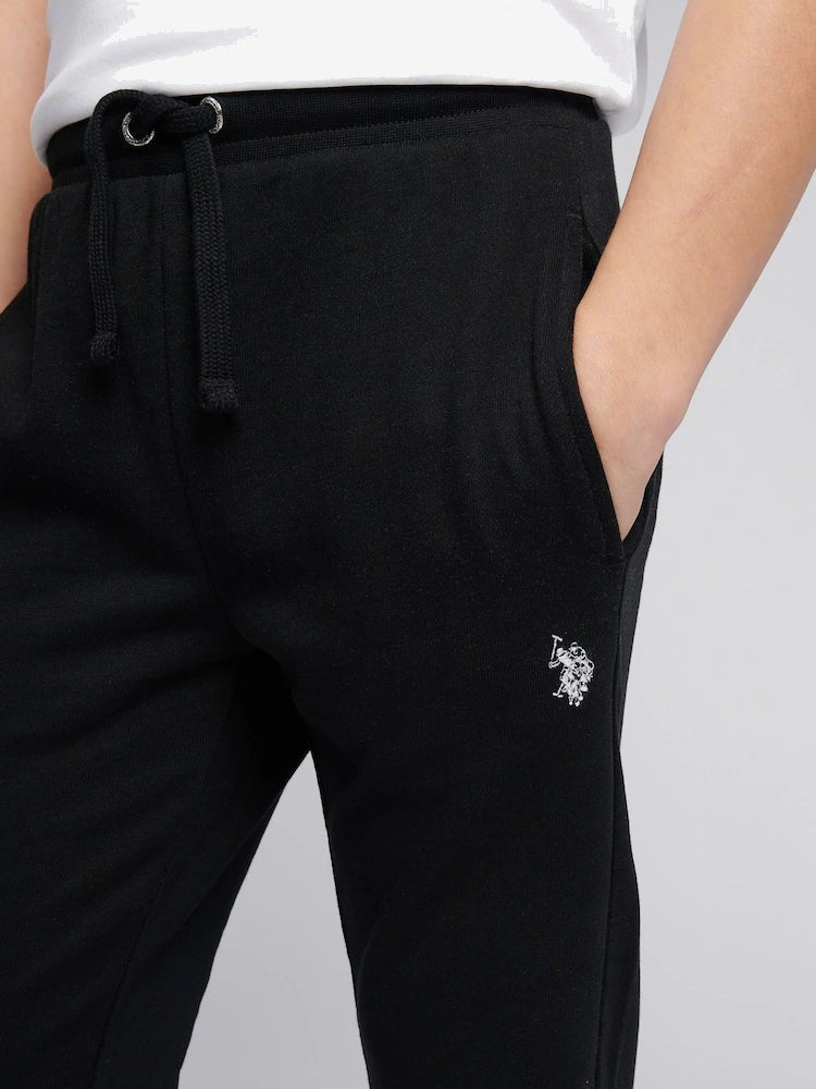 U.S. POLO Men's Joggers Black Cotton