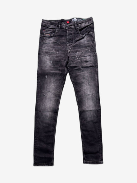 DIESEL Jeans Uomo Nero Cotone
