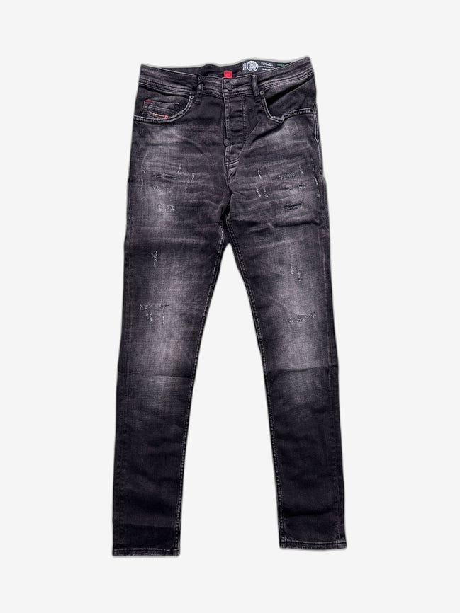 DIESEL Jeans Uomo Nero Cotone
