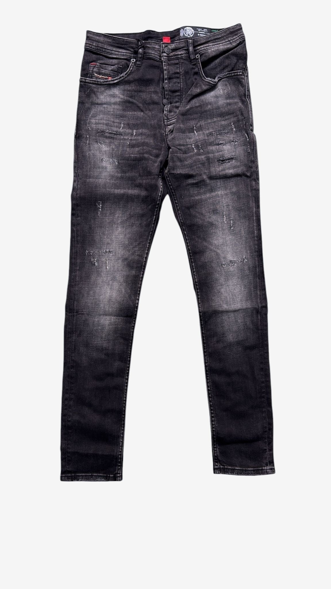 DIESEL Jeans Uomo Nero Cotone