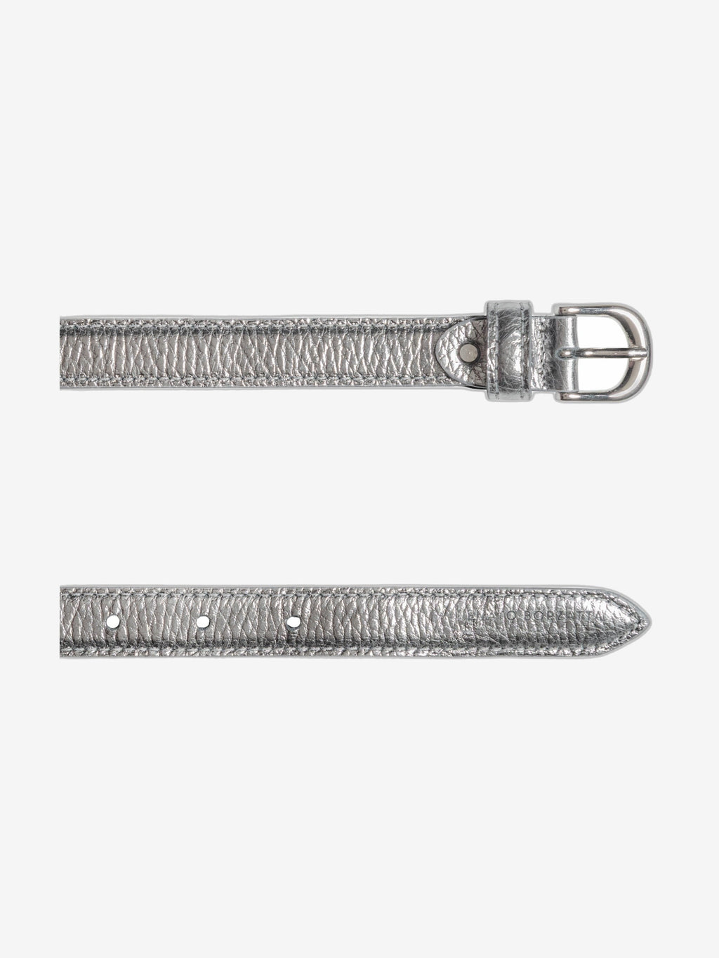 RB4021AY | Cintura Donna Made in Italy in Vera Pelle grana Dollaro. Fibbia in finitura Argento Lucido. Colore Canna di Fucile. Dimensioni: cm 115 x 2,0 x 0,5 (giro vita cm 100)