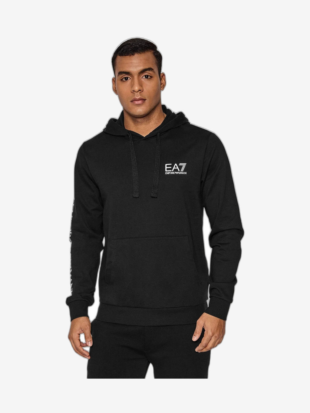 EA7 Felpa Uomo Nero Cotone