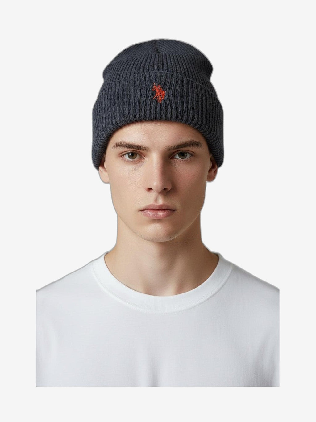 U.S. POLO Gorro Hombre Azul Algodón