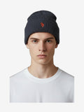 U.S. POLO Gorro Hombre Azul Algodón